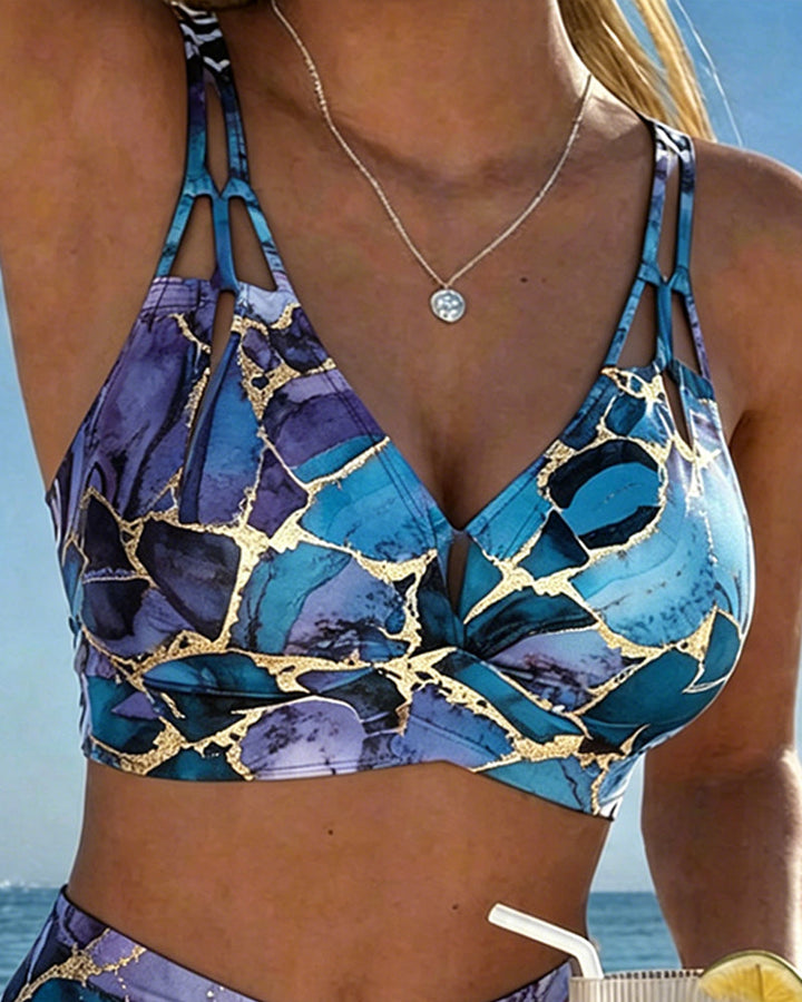 Bikini z dvojimi naramnicami Ombre