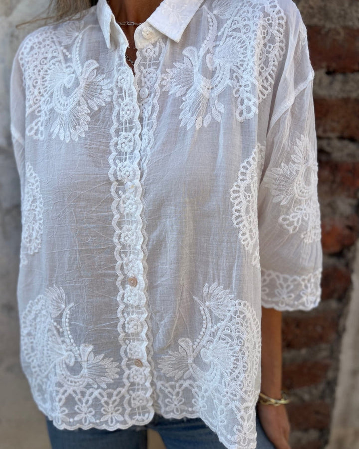 IAREL - ELEGANTNA VEZENA BLUZA