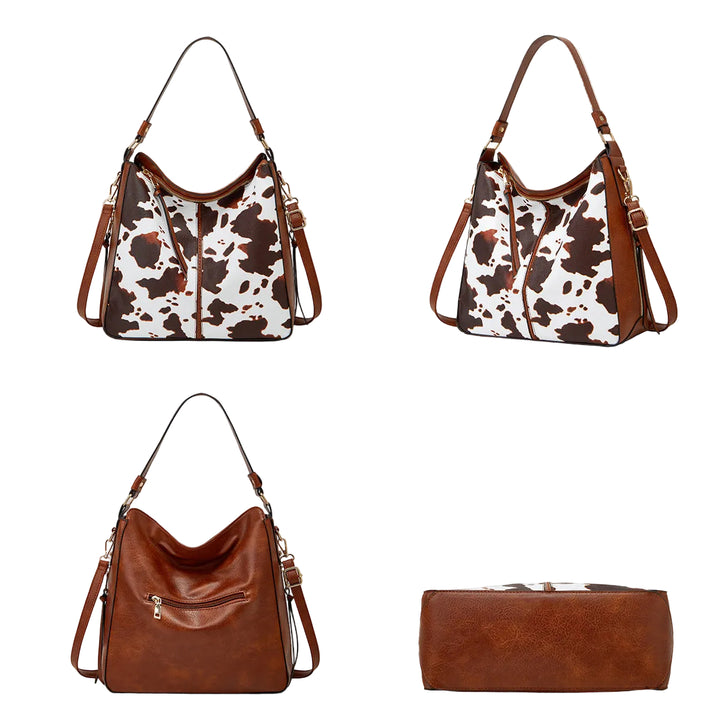 Luksuzni usnjeni set 3-delne hobo torbe