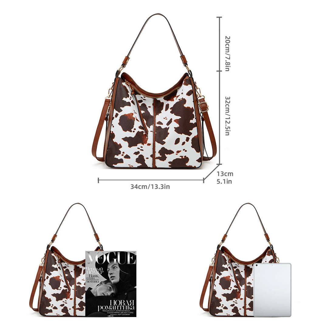Luksuzni usnjeni set 3-delne hobo torbe