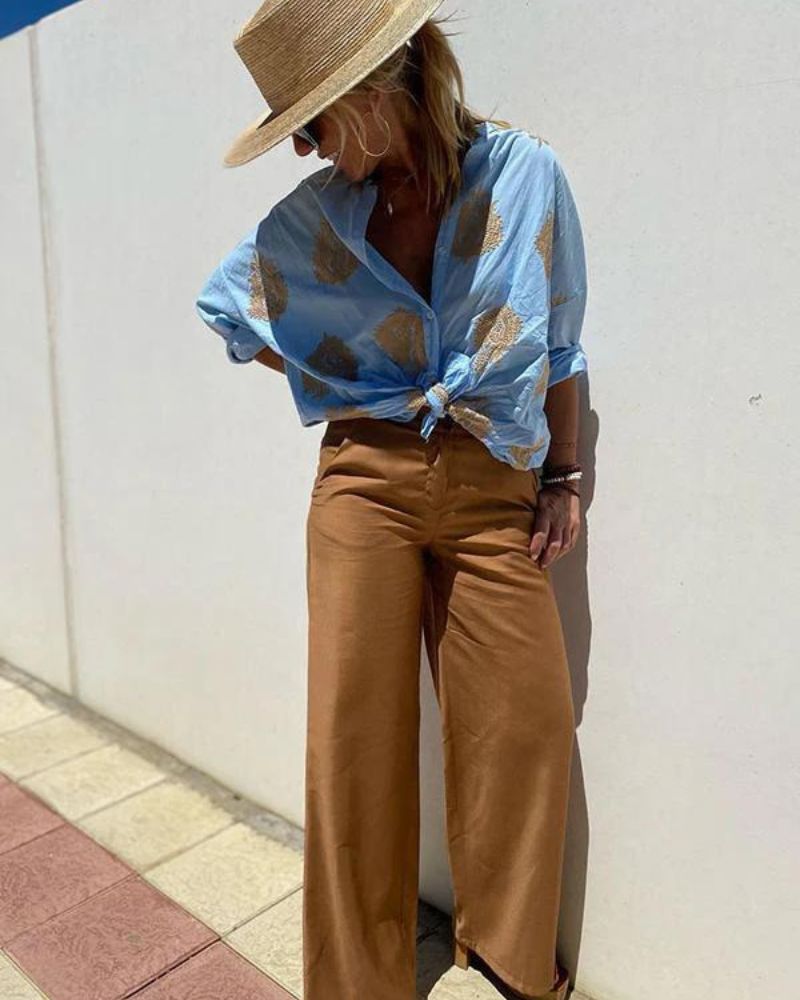 Lina – Elegantna bluzica z vezeninami