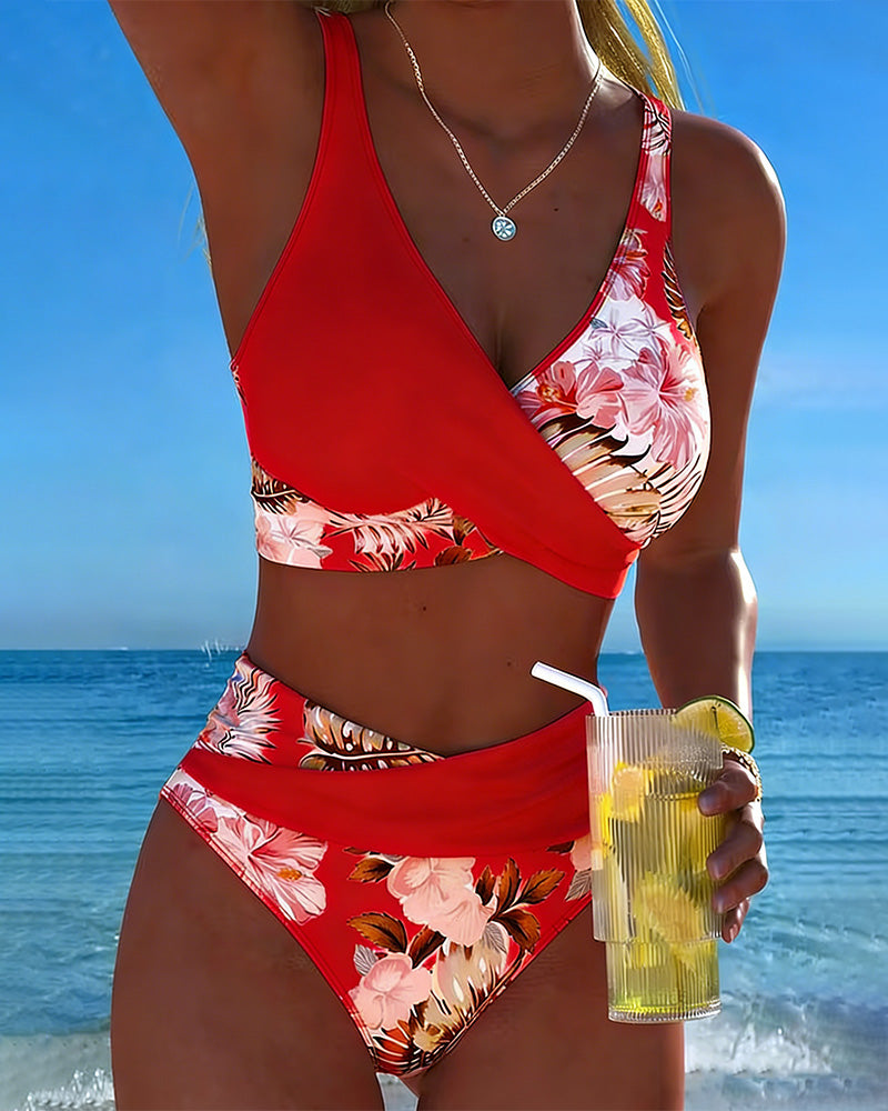Bikini Kontrastna Cvetlična Odkritja