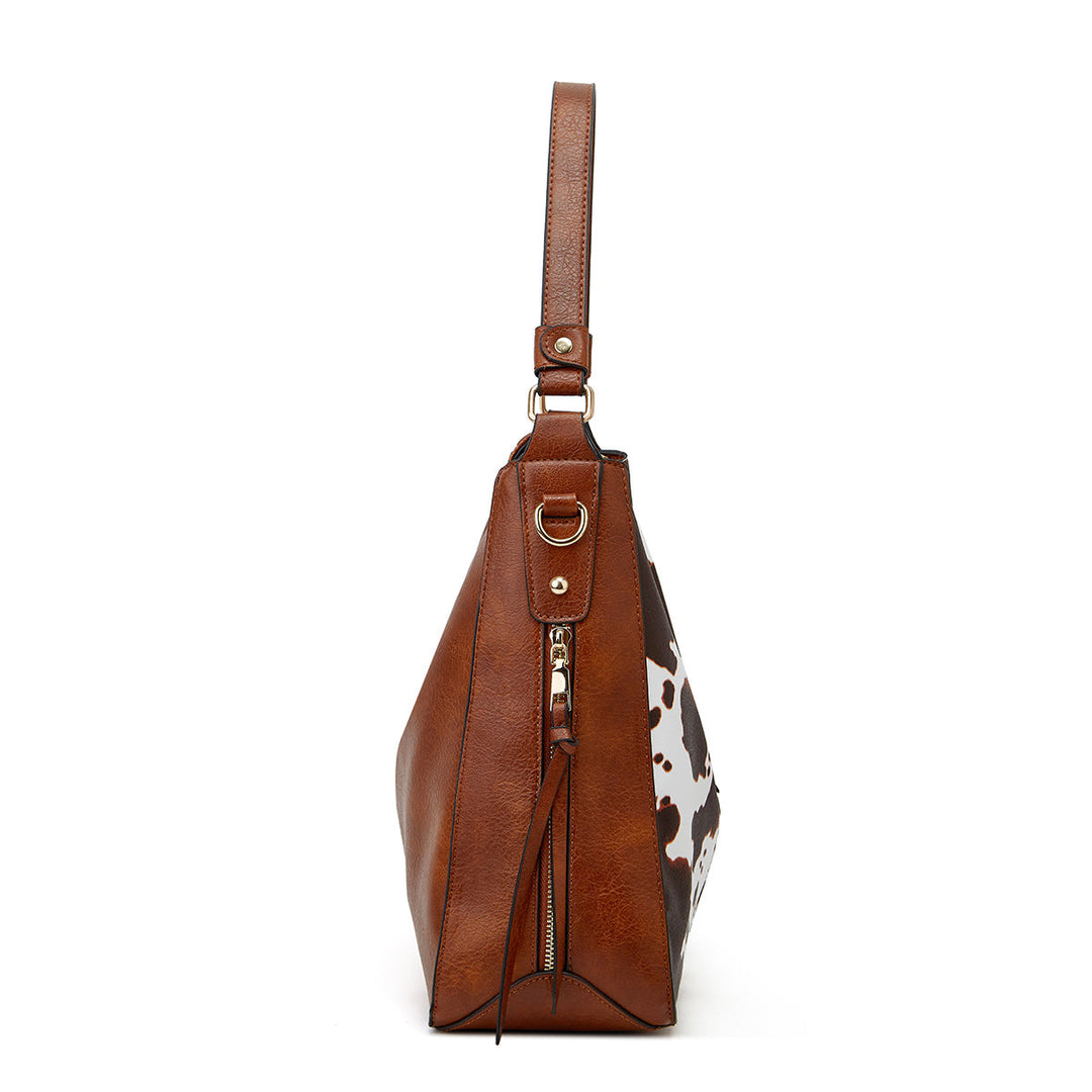 Luksuzni usnjeni set 3-delne hobo torbe