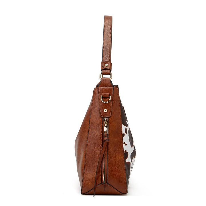 Luksuzni usnjeni set 3-delne hobo torbe