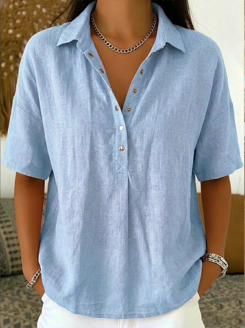 NOVAK® | Bluza z ovratnikom in gumbi  (ZAČASNO 1+1 BREZPLAČNO)