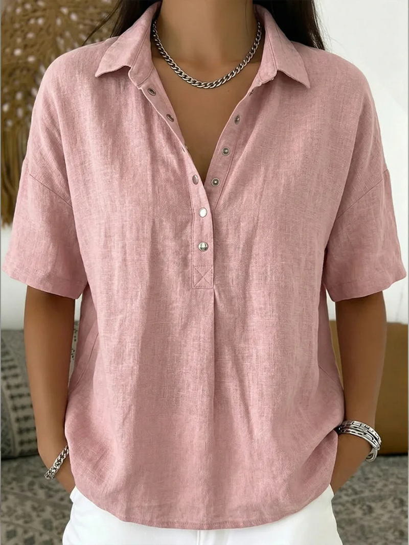 NOVAK® | Bluza z ovratnikom in gumbi  (ZAČASNO 1+1 BREZPLAČNO)