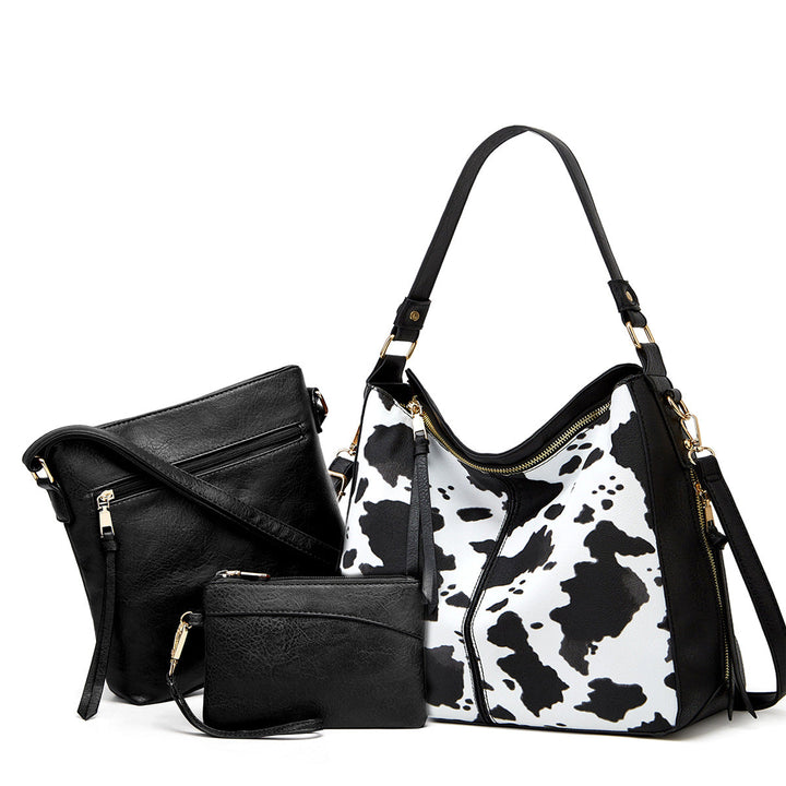 Luksuzni usnjeni set 3-delne hobo torbe