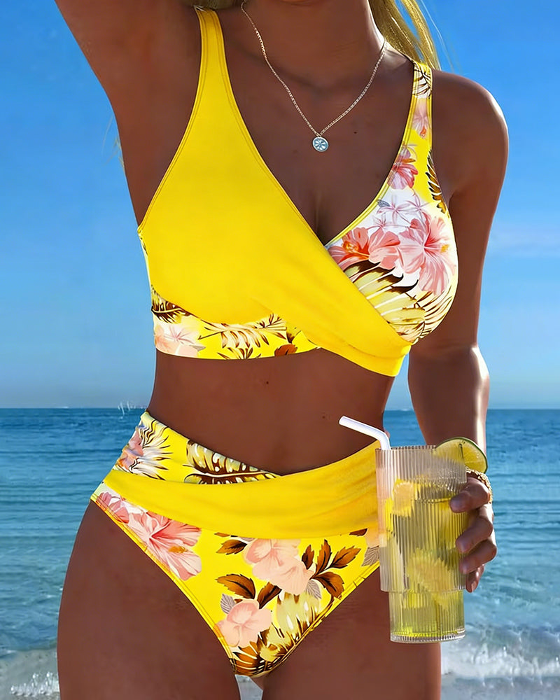 Bikini Kontrastna Cvetlična Odkritja