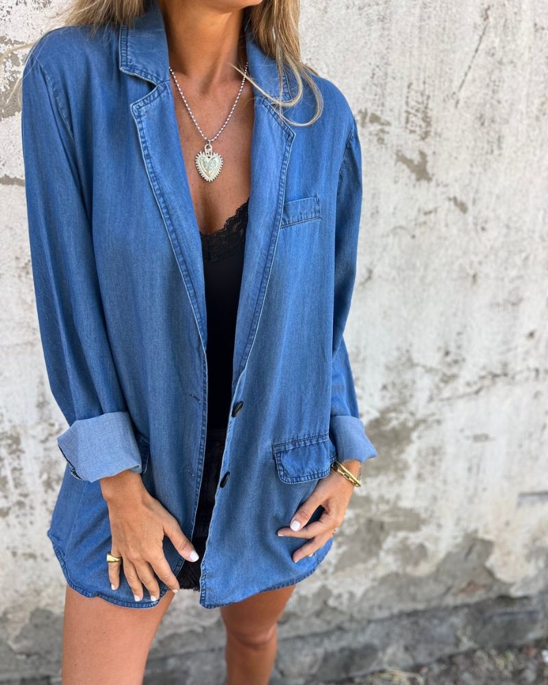 MIREIA - Ležeren denim blazer