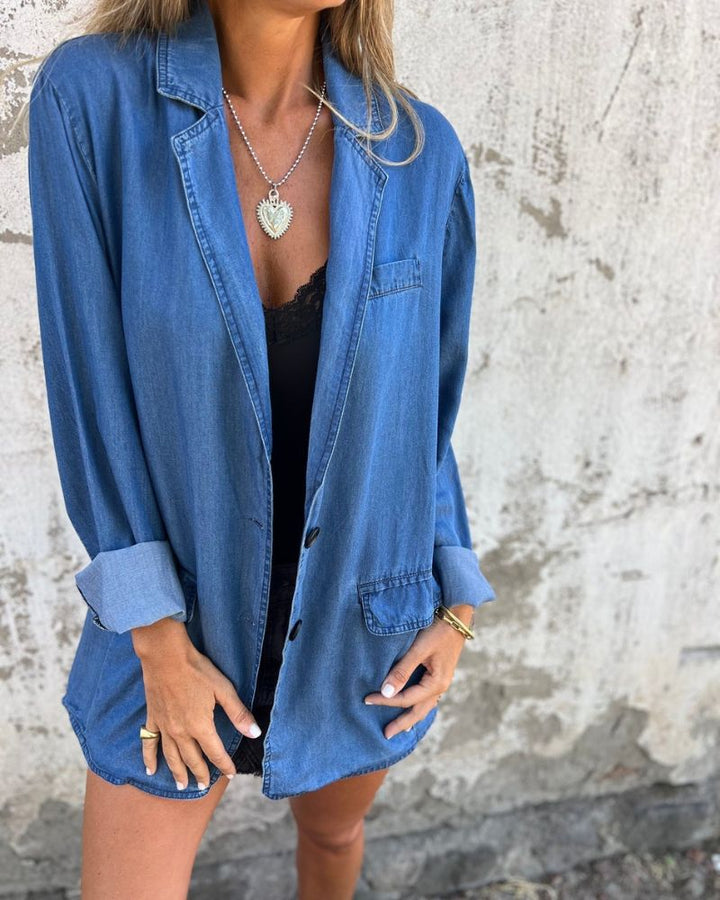 MIREIA - Ležeren denim blazer