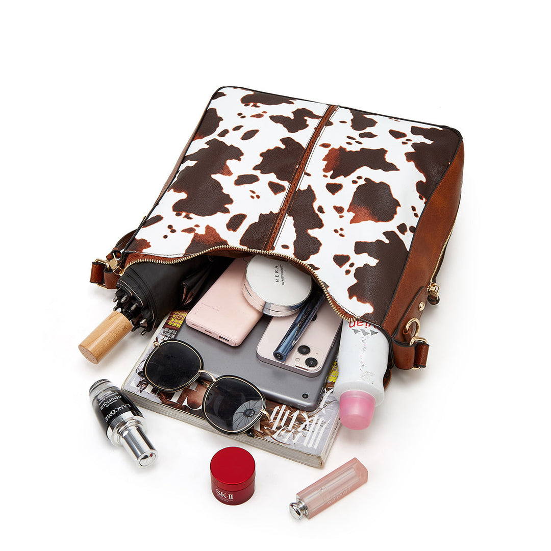 Luksuzni usnjeni set 3-delne hobo torbe