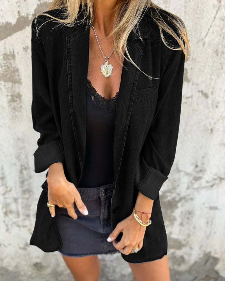 MIREIA - Ležeren denim blazer