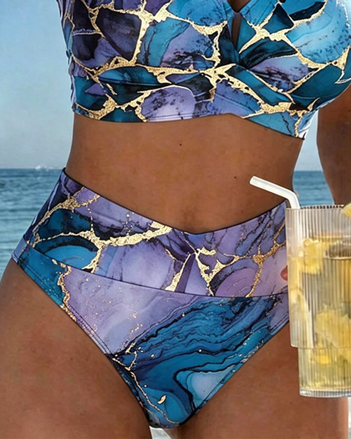 Bikini z dvojimi naramnicami Ombre