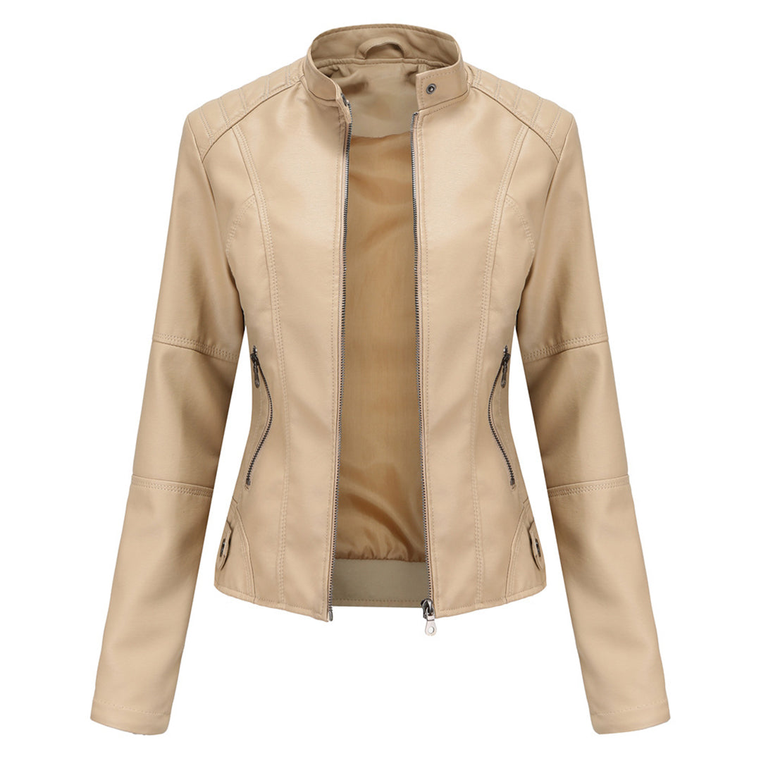 Milena™ - Eleganten usnjeni jopič