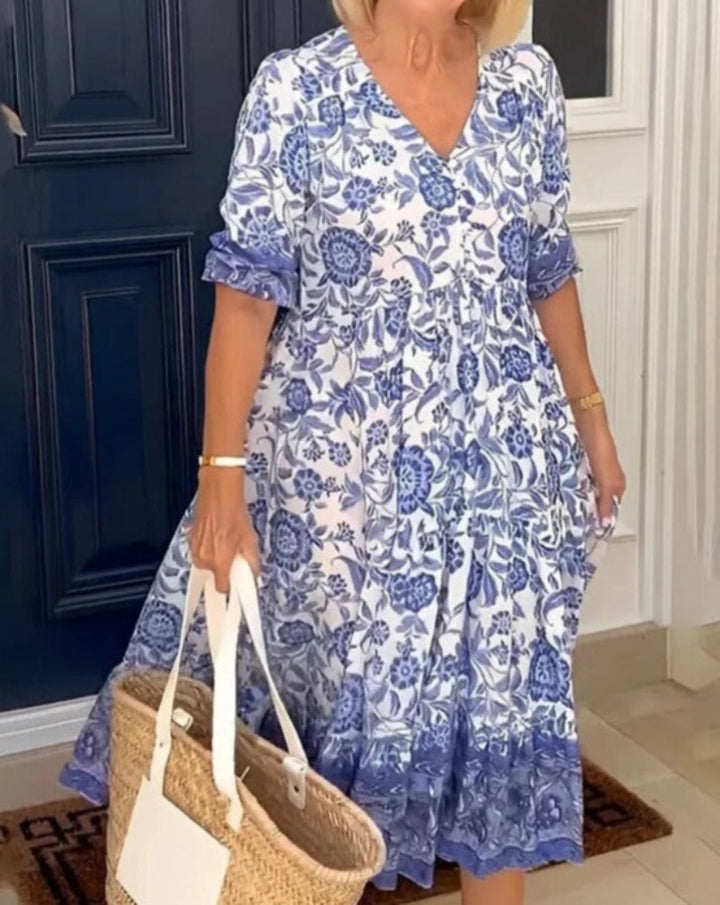 ARIAS - Bohemian V-Neck Dress