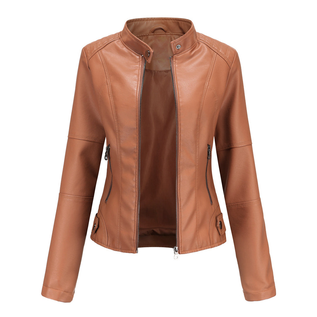 Milena™ - Eleganten usnjeni jopič