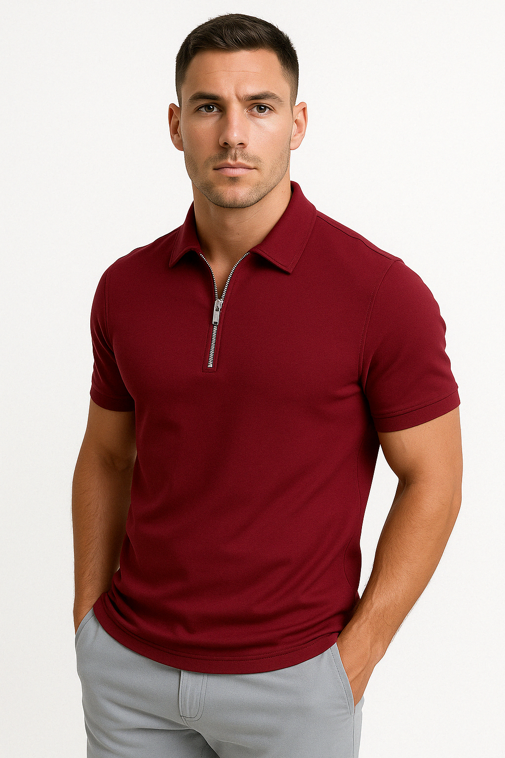 NOVAK | MODERNI POLO S POL ZIPPOM
