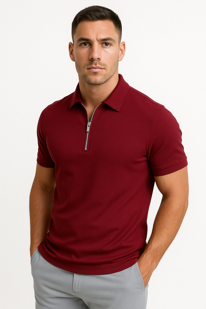 NOVAK | MODERNI POLO S POL ZIPPOM