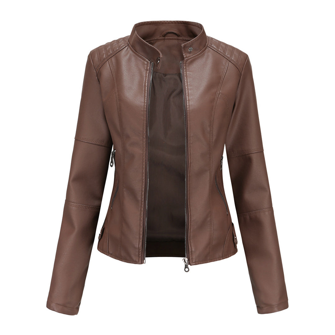Milena™ - Eleganten usnjeni jopič