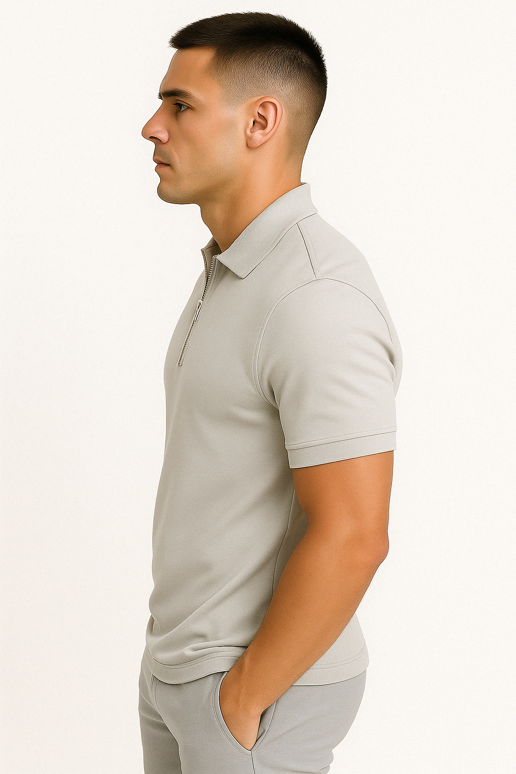 NOVAK | MODERNI POLO S POL ZIPPOM