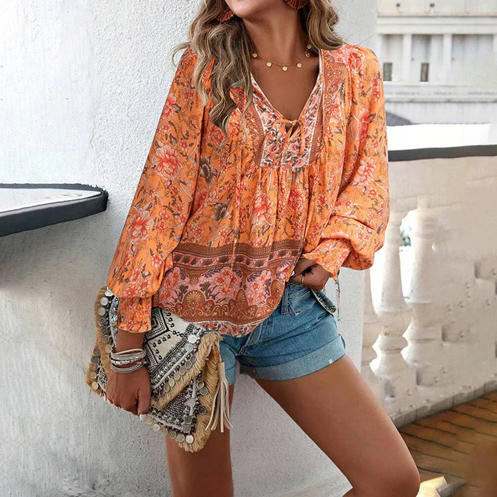 ANIKA STYLISH FLORAL BLOUSE