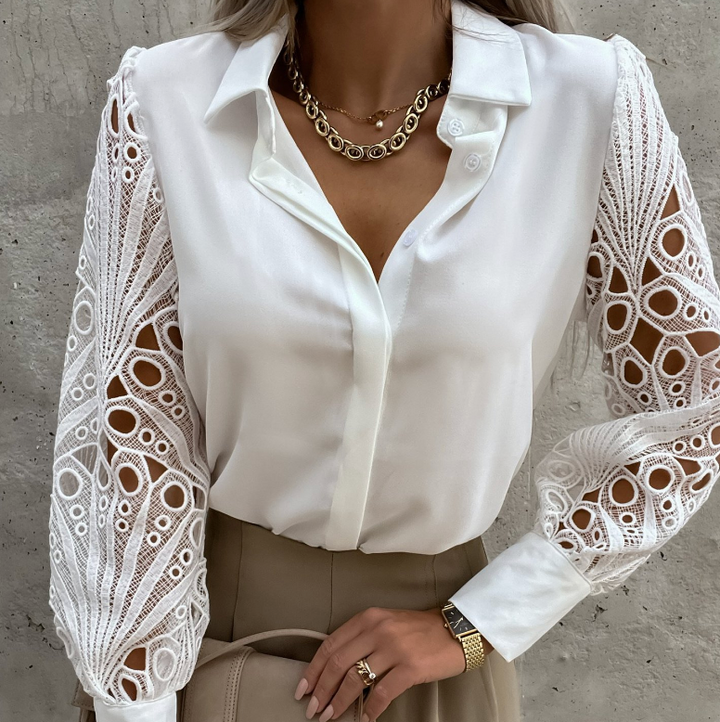 ENGELBERTA MODNA BLUZA S KRAGENOM