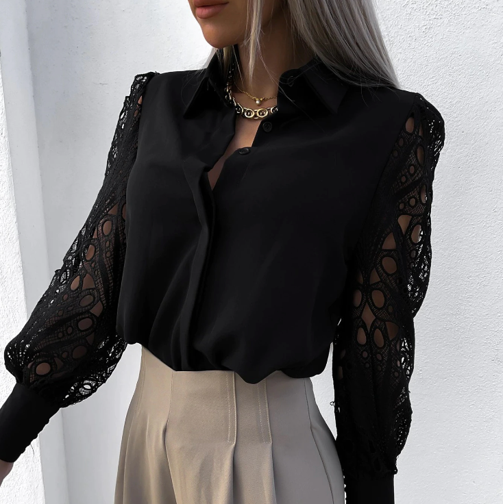 ENGELBERTA MODNA BLUZA S KRAGENOM