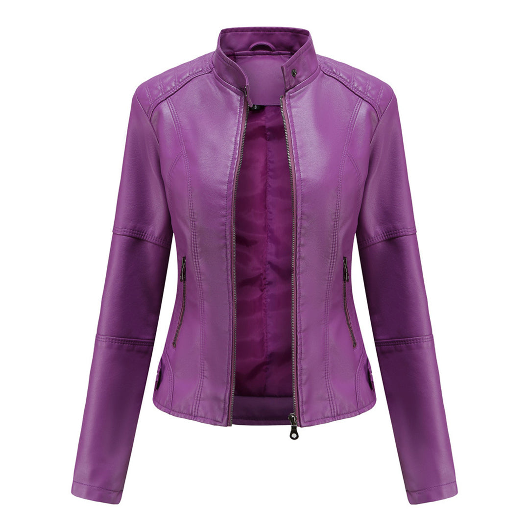 Milena™ - Eleganten usnjeni jopič