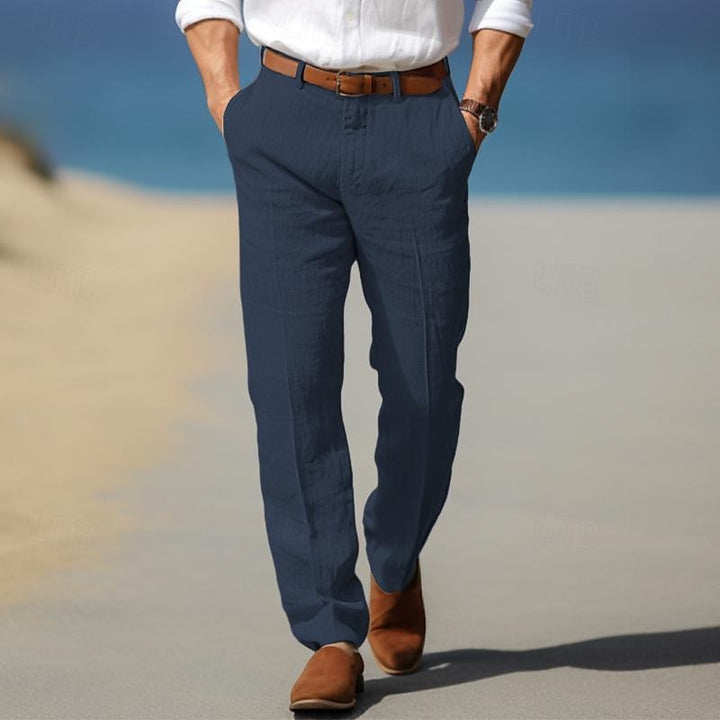 NOVAK | MOŠKI LUXE HLAČE IZ PREMIUM LANENINE