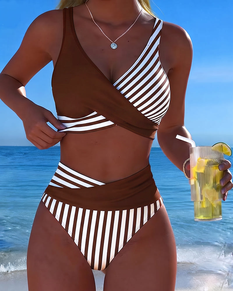 Pleten Bikini z Vzorec