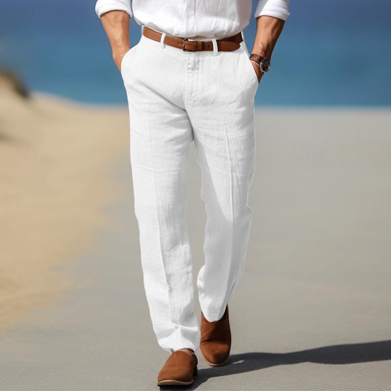NOVAK | MOŠKI LUXE HLAČE IZ PREMIUM LANENINE