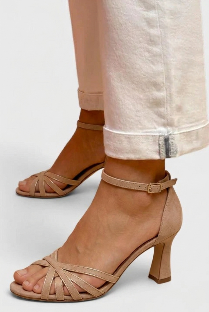 VICTORIA™ PANTOFLE SLIM PATCHWORK Z OSTRIM NOSOM