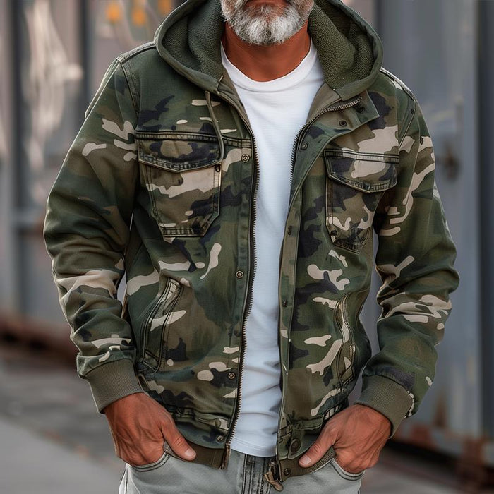 Sam – Camo jakna in mešanica bombaža