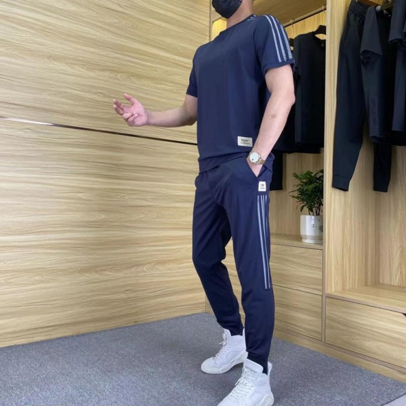 NOVAK | KOMPLET MOŠKI IZ LUKSUZNEGA MATERIALA S ELASTIKO