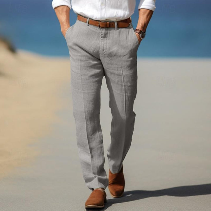 NOVAK | MOŠKI LUXE HLAČE IZ PREMIUM LANENINE